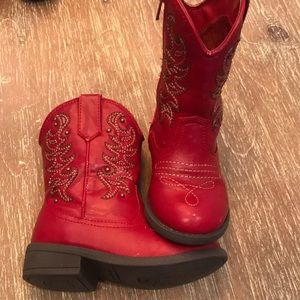 Red cowboy boots sz8